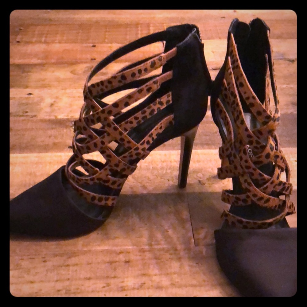 Rebecca Minkoff leopard heels